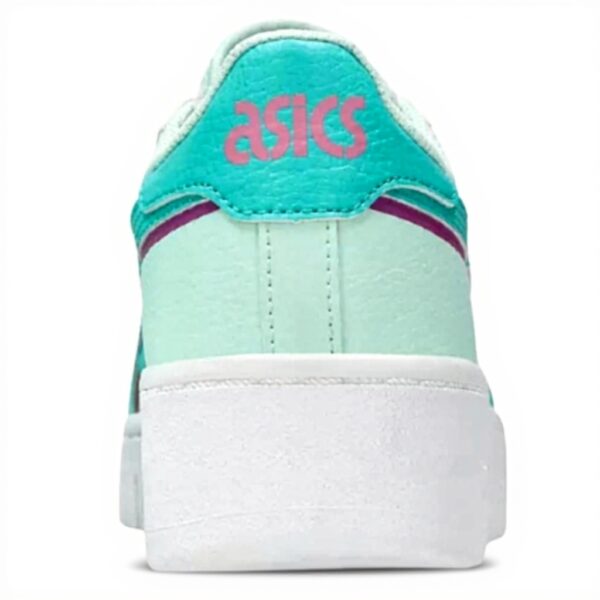 ASICS Damen Sneaker Retro-Design erhöhte Plattform White