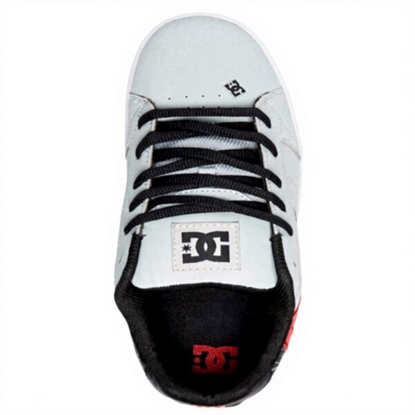 DC Shoes Herren Skateboardschuhe Grau Rot Weiß Net Se