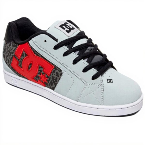 DC Shoes Herren Skateboardschuhe Grau Rot Weiß Net Se