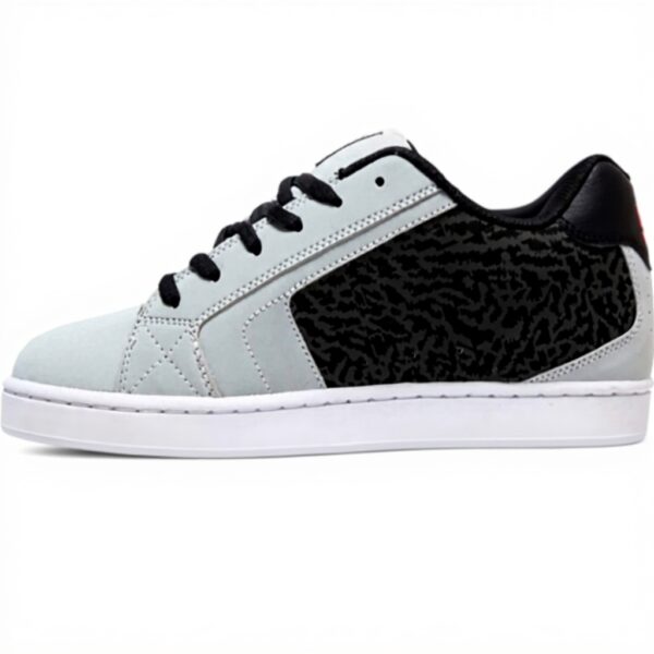 DC Shoes Herren Skateboardschuhe Grau Rot Weiß Net Se
