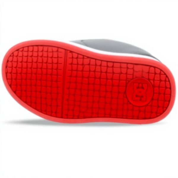 DC Skate Schuhe Herren Grau Schwarz Rot Nubuk Leder