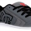 DC Skate Schuhe Herren Grau Schwarz Rot Nubuk Leder
