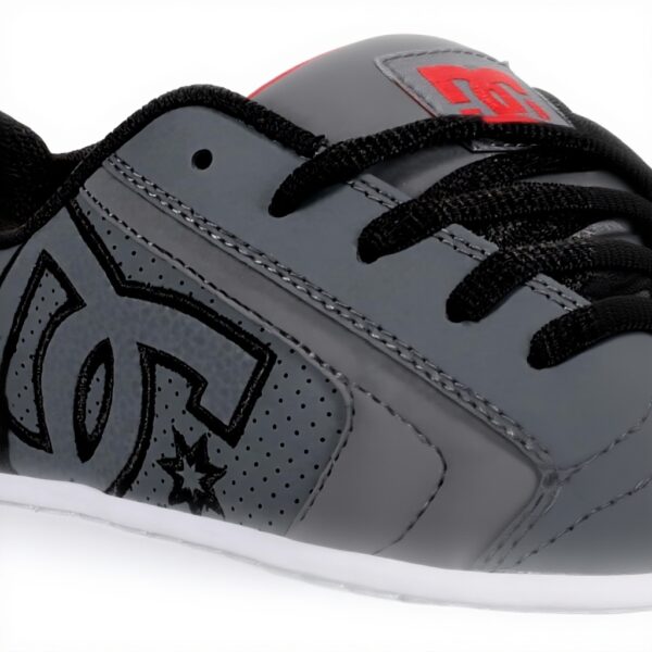 DC Skate Schuhe Herren Grau Schwarz Rot Nubuk Leder