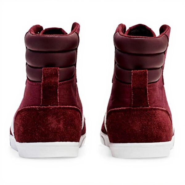 hummel Slimmer Stadil HIGH Sneaker Herren Rot Wildleder