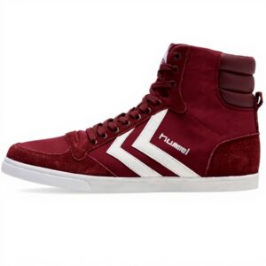 hummel Slimmer Stadil HIGH Sneaker Herren Rot Wildleder