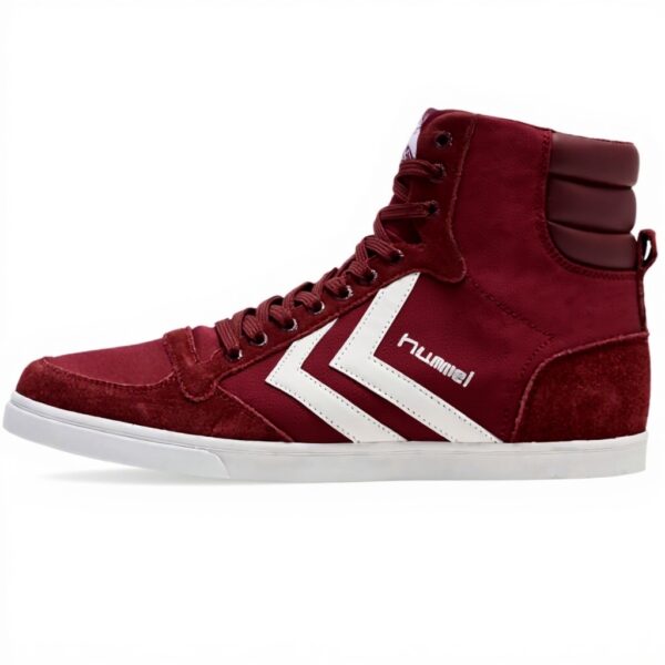 hummel Slimmer Stadil HIGH Sneaker Herren Rot Wildleder