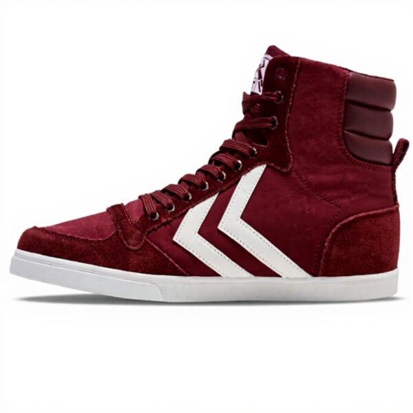 hummel Slimmer Stadil HIGH Sneaker Herren Rot Wildleder
