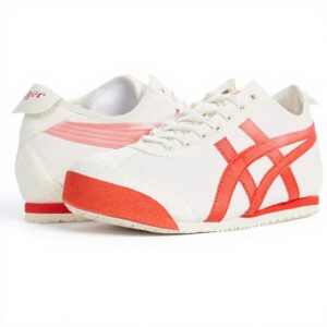 Onitsuka Tiger Sneaker Cream Fiery Red Herren Sportschuhe