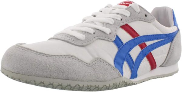 Onitsuka Tiger Serrano Sneaker Herren Weiß Blau Leder-0