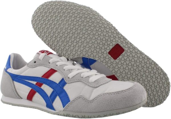 Onitsuka Tiger Serrano Sneaker Herren Weiß Blau Leder-3