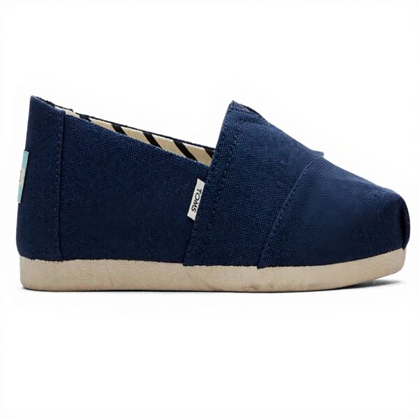 TOMS Alpargata Damen Espadrilles recycelte Baumwolle Schwarz