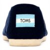 TOMS Alpargata Damen Espadrilles recycelte Baumwolle Schwarz