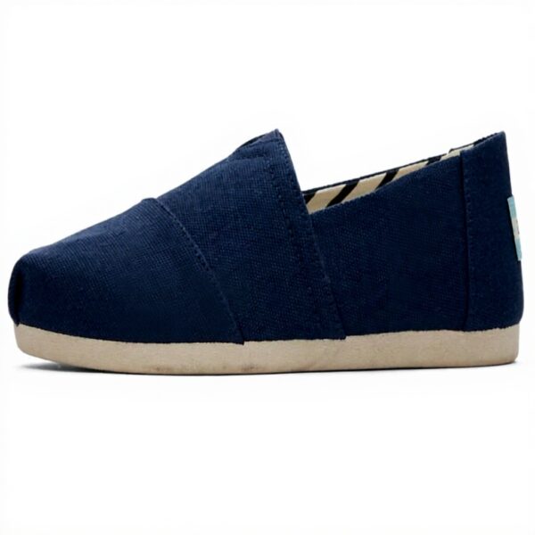 TOMS Alpargata Damen Espadrilles recycelte Baumwolle Schwarz