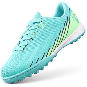 Vizari Tesoro Turf Fußballschuhe Kinder PU-Sohle Aqua Mint